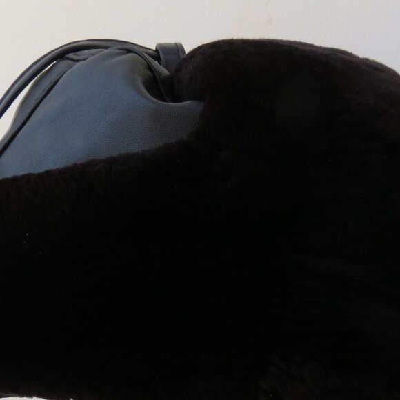 WINTER GIVE AWAY SALE! Jet Black Luxury Beaver Fur Jockey Trapper Hat, New - Picture 10 of 10